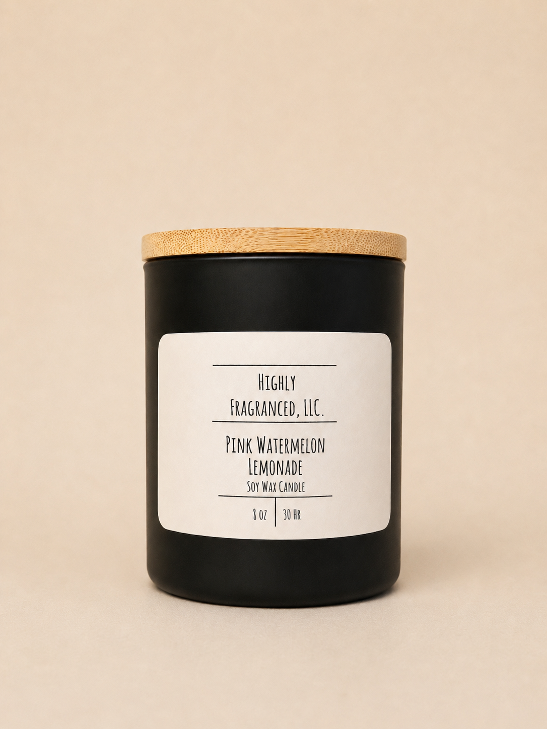 Pink Watermelon Lemonade Scented Candle