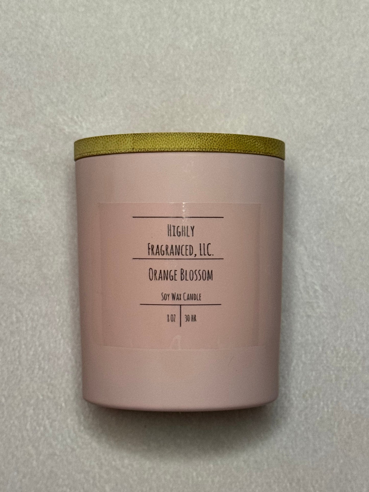 Orange Blossom Scented Candle