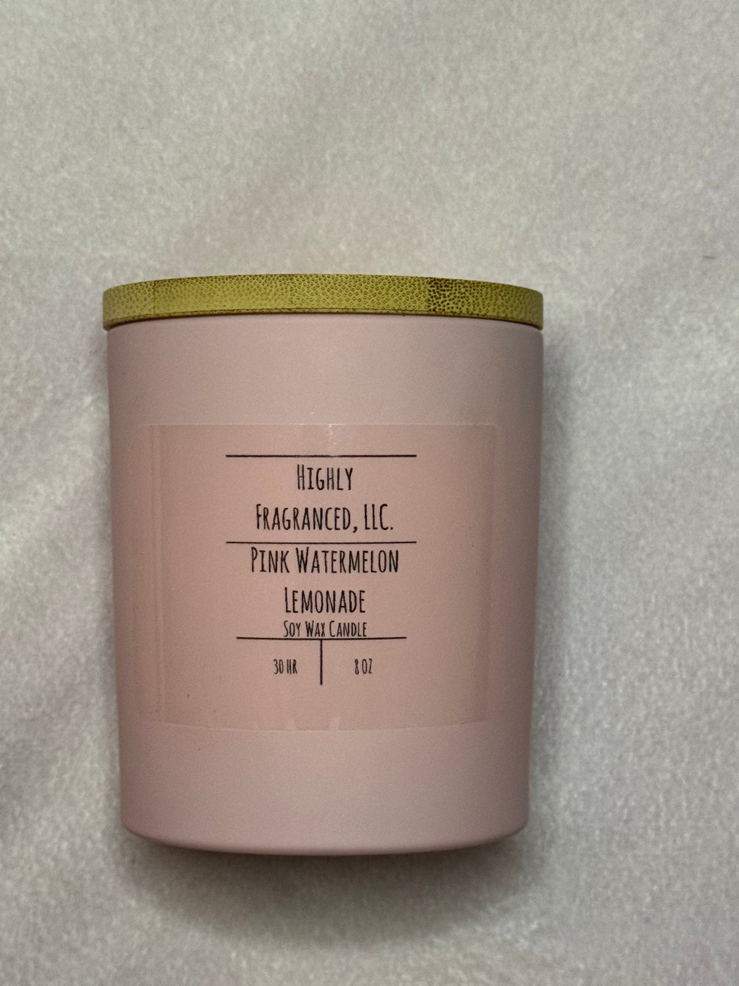 Pink Watermelon Lemonade Scented Candle