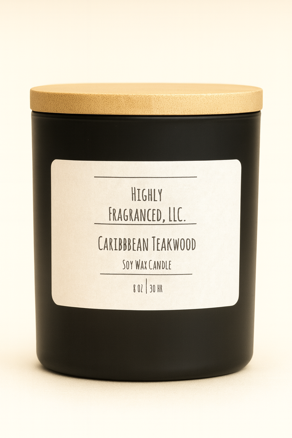 Caribbean Teakwood Scented Candle