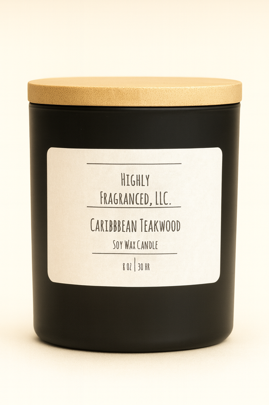 Caribbean Teakwood Scented Candle