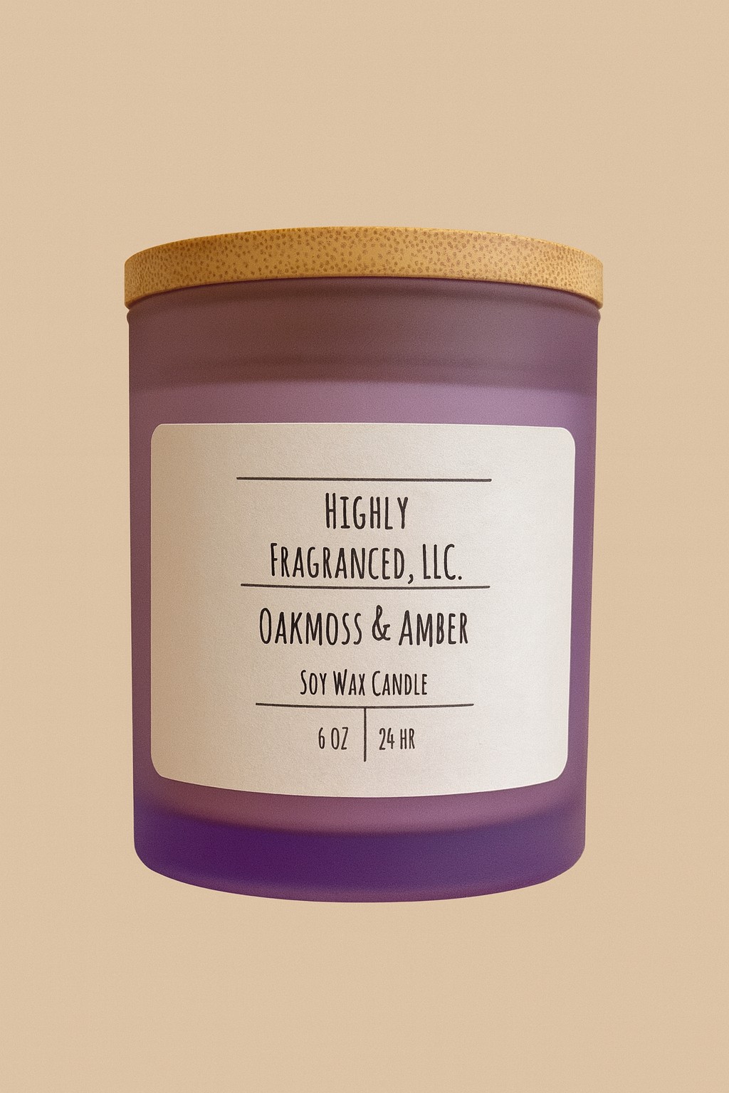 Oakmoss & Amber Scented Candle