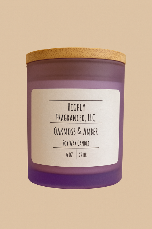 Oakmoss & Amber Scented Candle