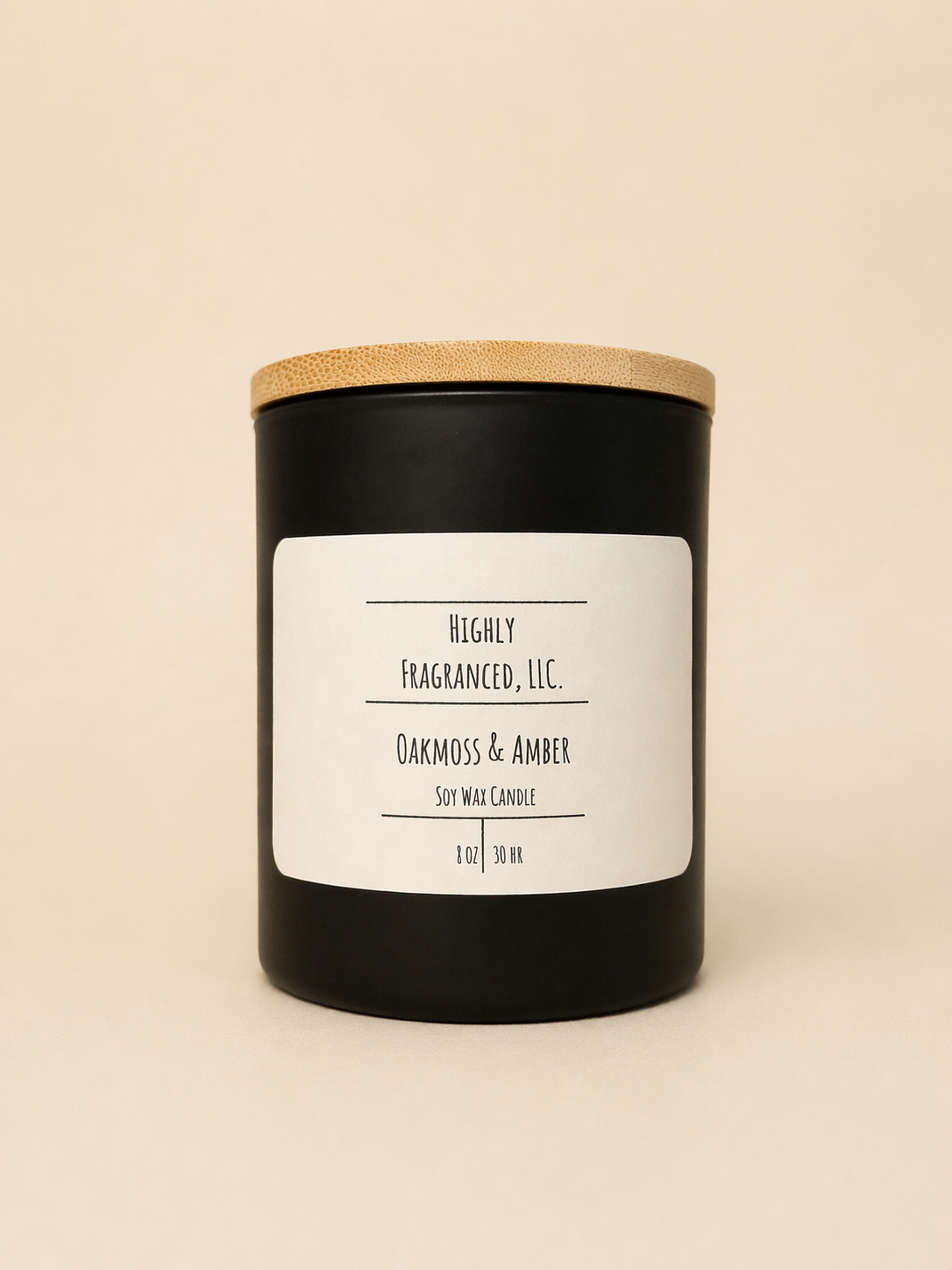 Oakmoss & Amber Scented Candle