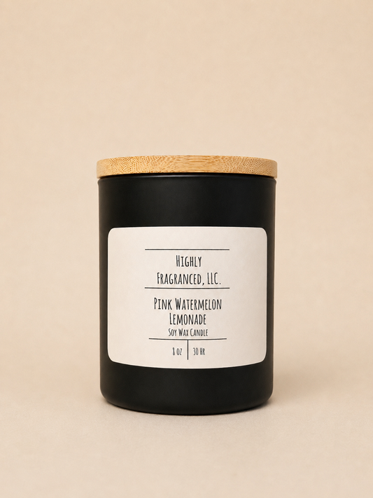 Pink Watermelon Lemonade Scented Candle