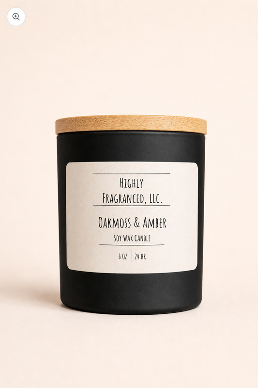 Oakmoss & Amber Scented Candle