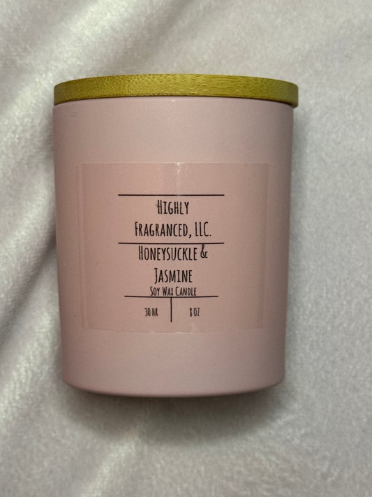 Honeysuckle and Jasmine scented candle